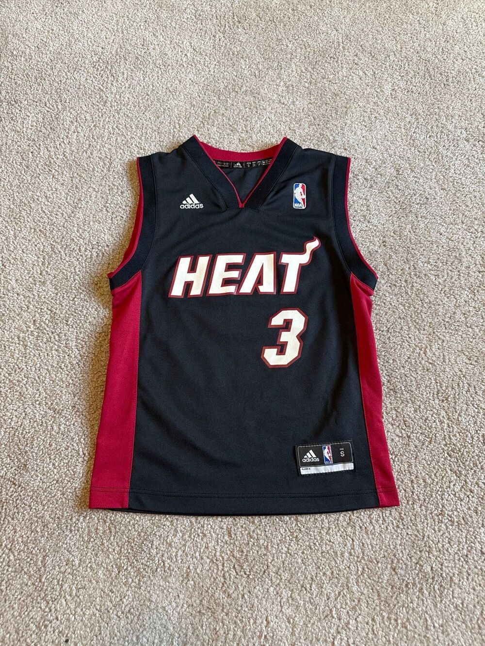 Dwanye Wade Miami Heat Adidas Youth NBA Jersey Size Small